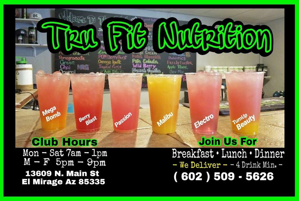 TruFit Nutrition | 13609 N Main St, El Mirage, AZ 85335, USA | Phone: (602) 509-5626