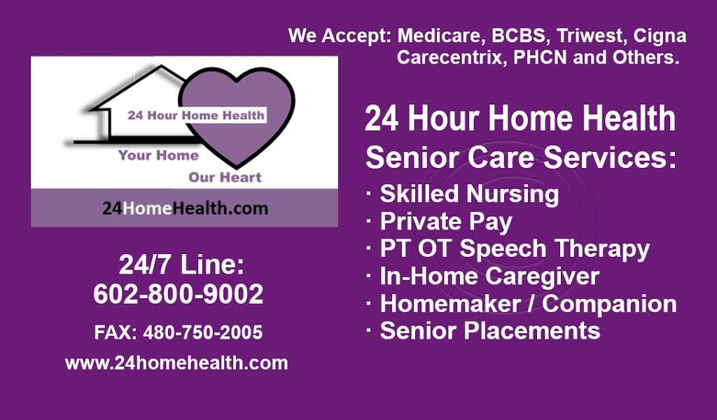 24 hour Home Health | 10405 E McDowell Mountain Ranch Rd Suite #276, Scottsdale, AZ 85255, USA | Phone: (602) 800-9002