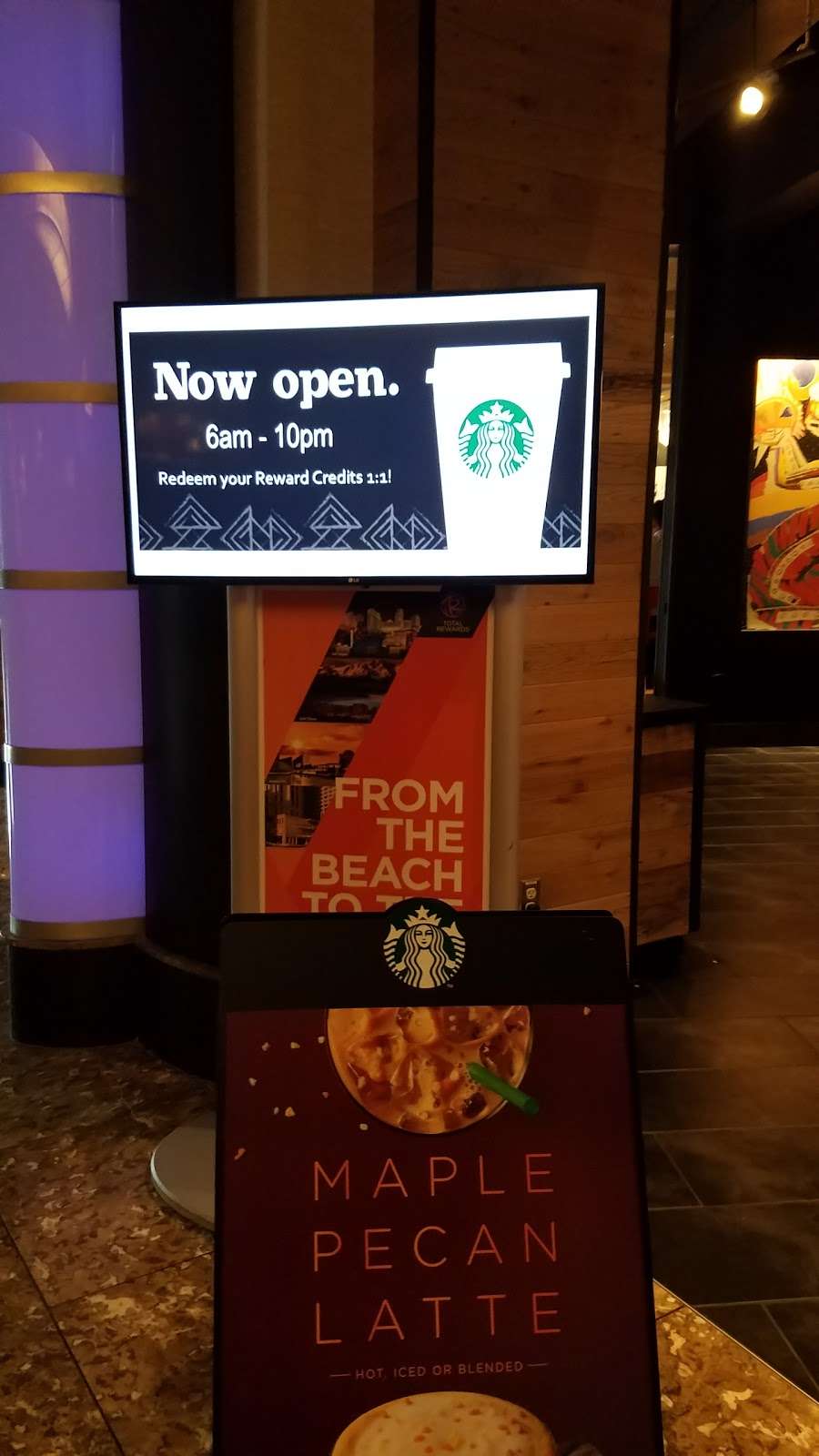 Starbucks | 777 Harrahs Blvd, Atlantic City, NJ 08401, USA | Phone: (609) 437-7108