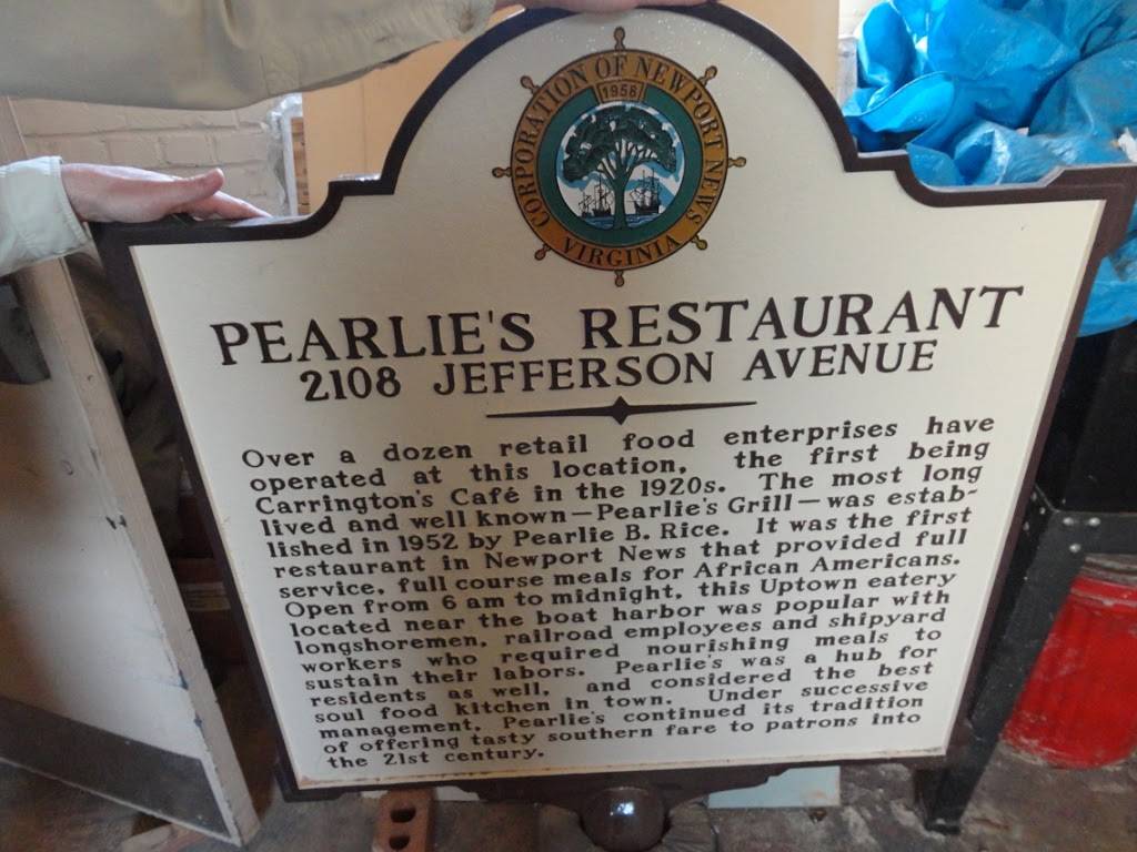 Pearlies Restaurant | 2108 Jefferson Ave, Newport News, VA 23607, USA | Phone: (757) 380-0650