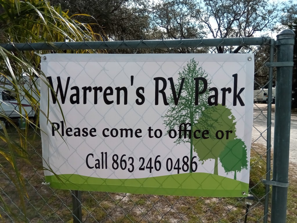 Warrens RV Park | 315 Commonwealth Ave N, Polk City, FL 33868, USA | Phone: (863) 904-7346