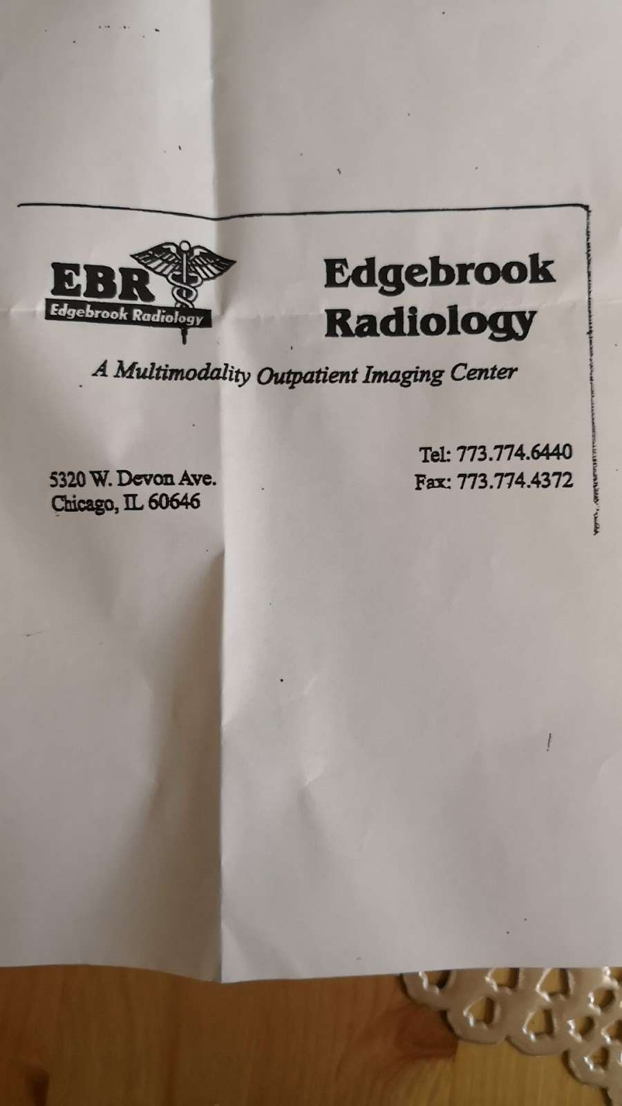 Edgebrook Radiology | 5320 W Devon Ave, Chicago, IL 60646 | Phone: (773) 774-6440