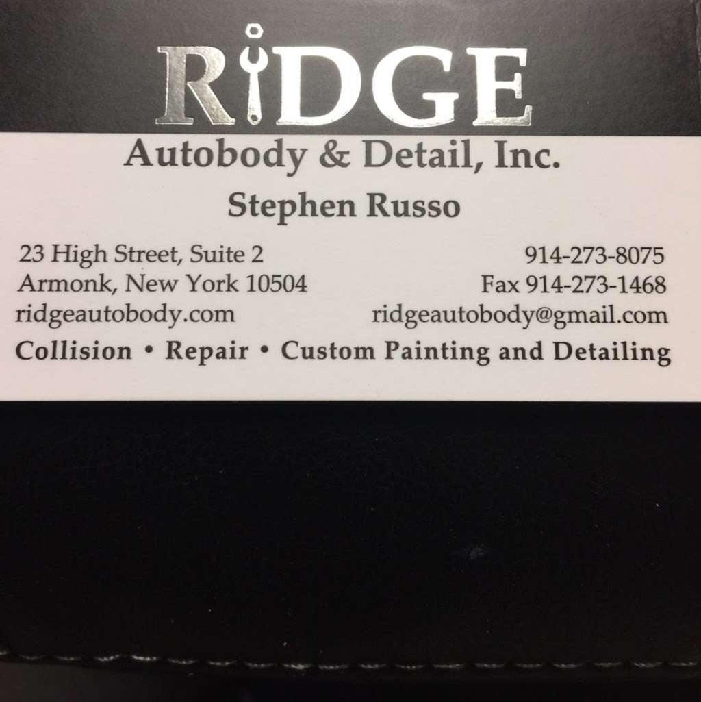 Ridge Auto Body Shop | 23 High St # B, Armonk, NY 10504, USA | Phone: (914) 273-8075