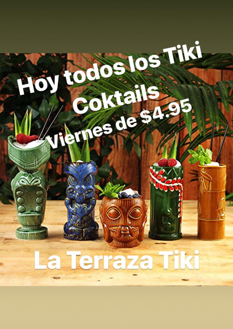 La terraza tiki | 15531 Sheridan St, Davie, FL 33331, United States | Phone: (954) 934-3860