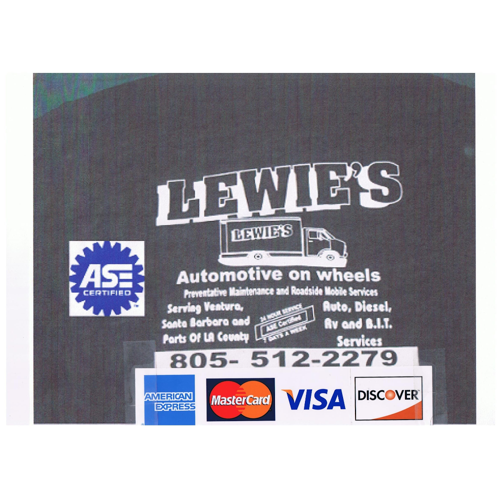 LEWIE,S AUTOMOTIVE ON WHEELS | 949 3rd St, Fillmore, CA 93015, USA | Phone: (805) 512-2279