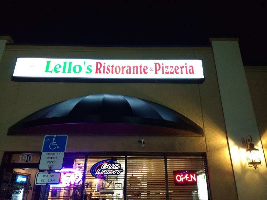 Lellos Ristorante Pizzeria | 2025 Murrell Rd, Rockledge, FL 32955, USA | Phone: (321) 305-5933