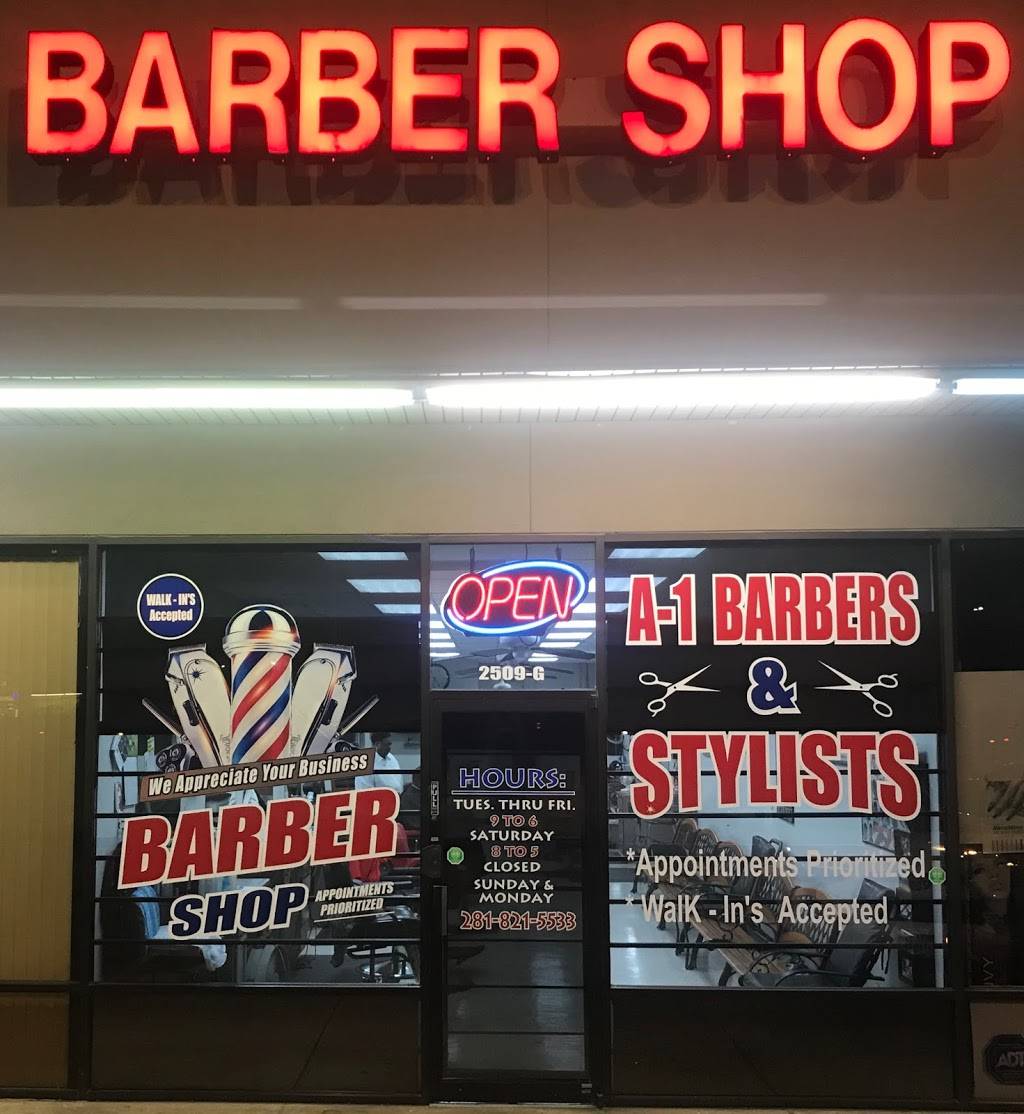 A-1 Barbers & Stylists | 2509 FM 1960 suite g, Houston, TX 77073, USA | Phone: (281) 821-5533