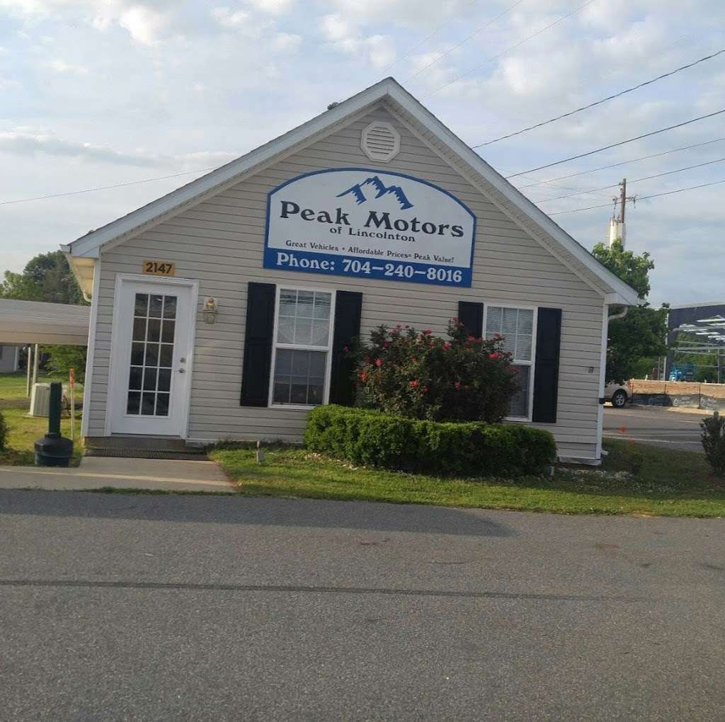 Peak Motors of Lincolnton, LLC | 2147 E Main St, Lincolnton, NC 28092, United States | Phone: (704) 240-8016