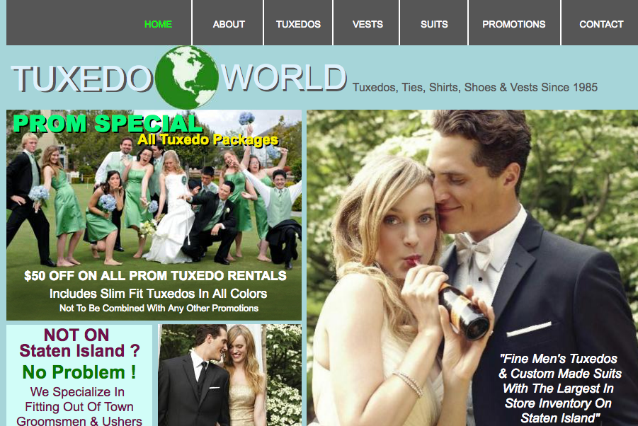 Tuxedo World | 2791 Richmond Ave #6, Staten Island, NY 10314, USA | Phone: (718) 698-4859