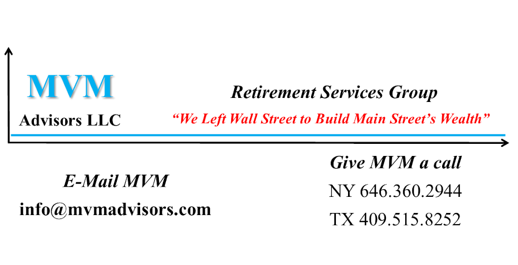 MVM Advisors LLC | 7043 Terrace Ridge, Katy, TX 77494 | Phone: (866) 838-5156