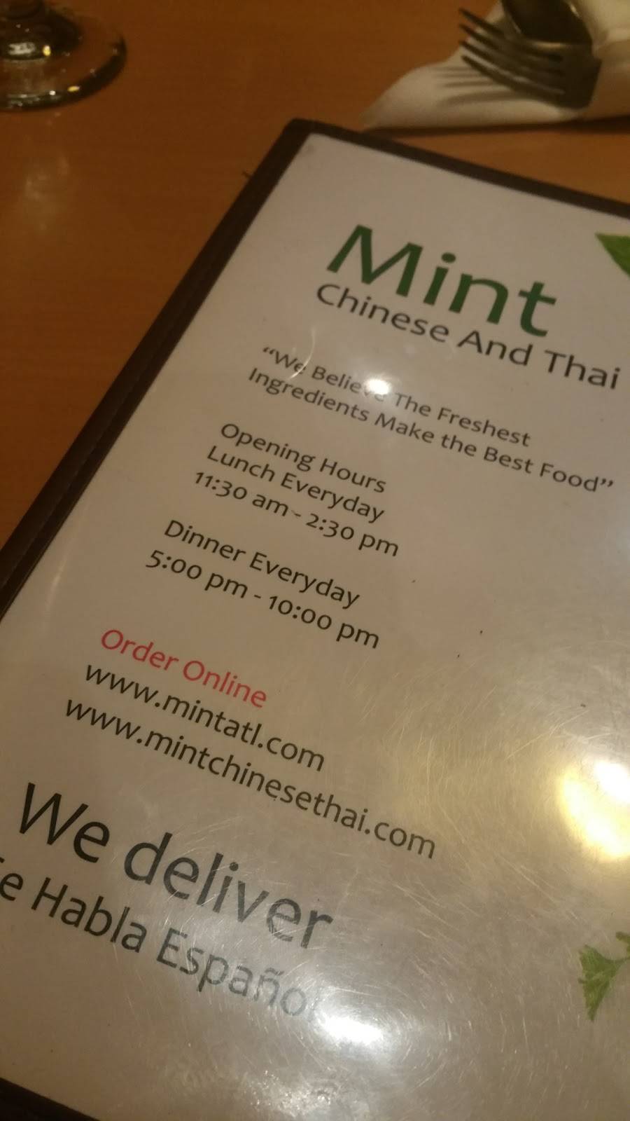 Mint Chinese & Thai Cuisine | 3683 Clairmont Rd, Chamblee, GA 30341, USA | Phone: (770) 451-8898