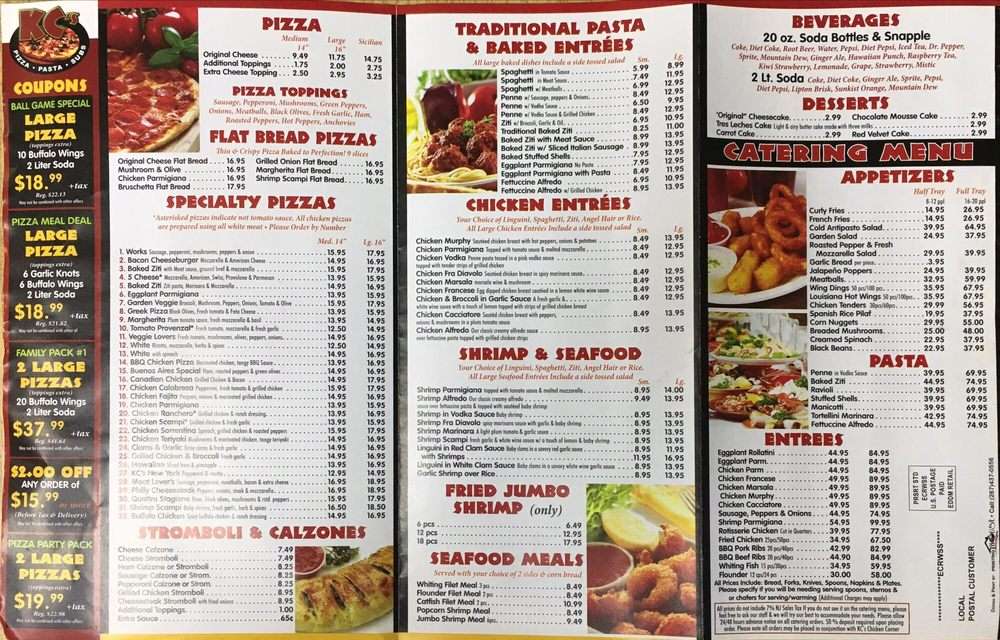 Kcs Pizzeria | 1151 Woodbridge Rd, Rahway, NJ 07065, USA | Phone: (732) 381-7999