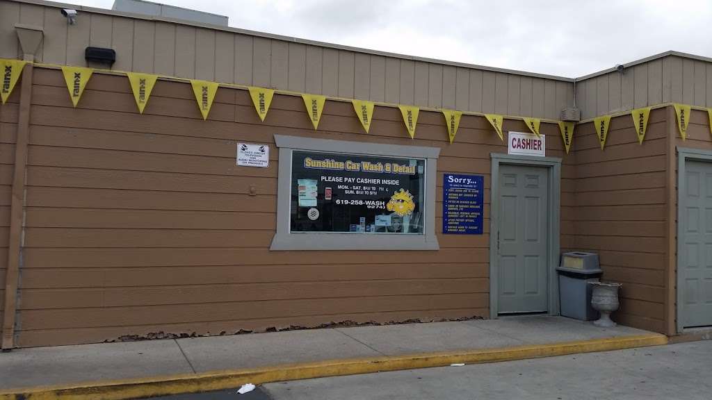 Sunshine Car Wash & Detail | 7751 Mission Gorge Rd, Santee, CA 92071, USA | Phone: (619) 258-9274