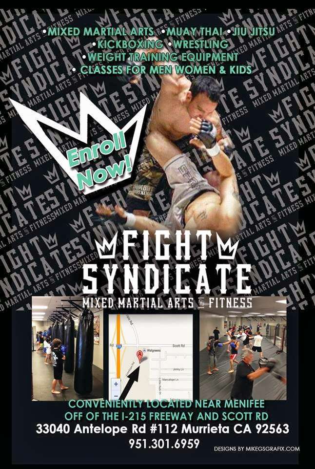 Fight Syndicate Mixed Martial Arts and Fitness | Photo 1 of 3 | Address: 33040 Antelope Rd #112, Murrieta, CA 92563, USA | Phone: (951) 301-6959
