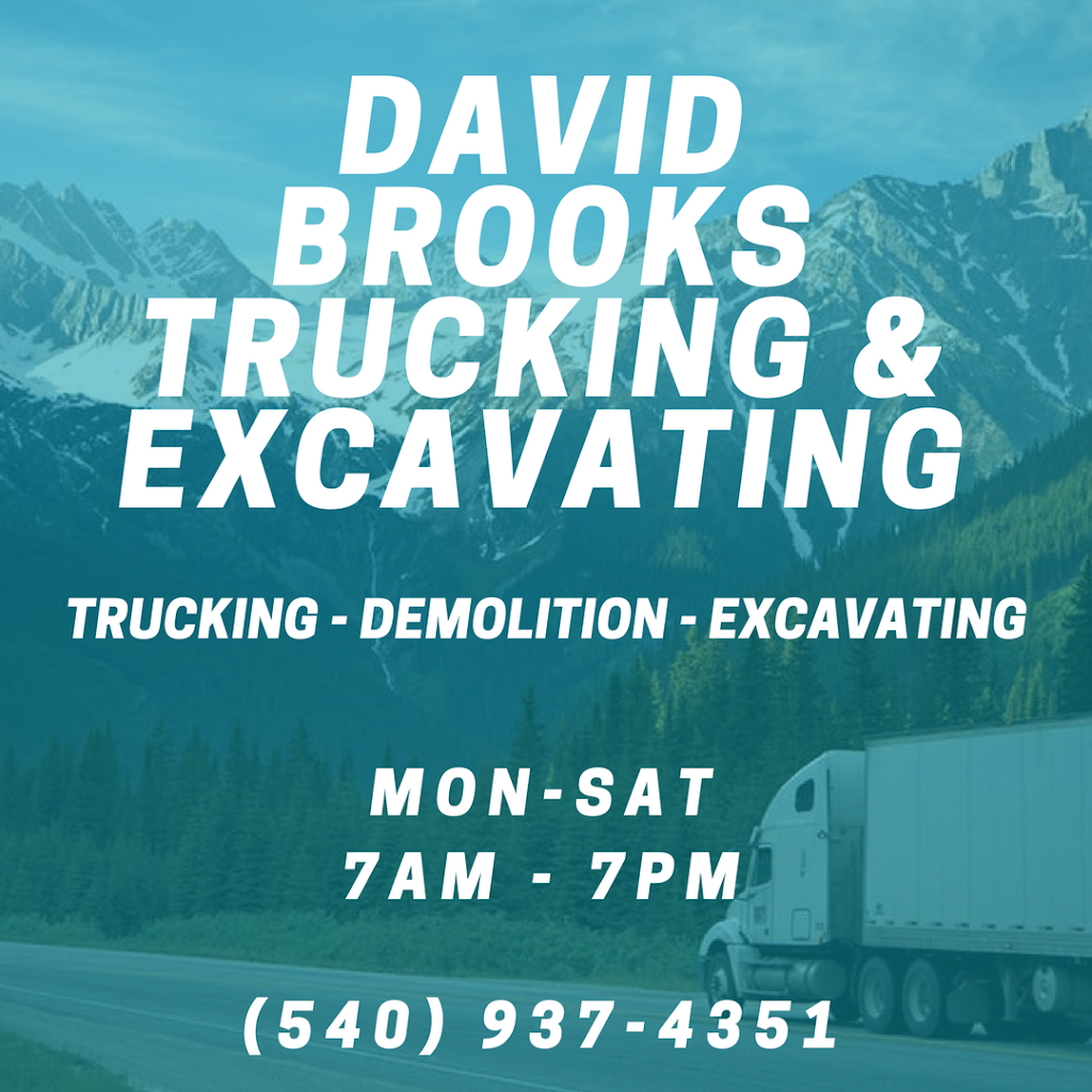 David Brooks Trucking & Excavating | 6299 Campground Ln, Castleton, VA 22716, USA | Phone: (540) 937-4351