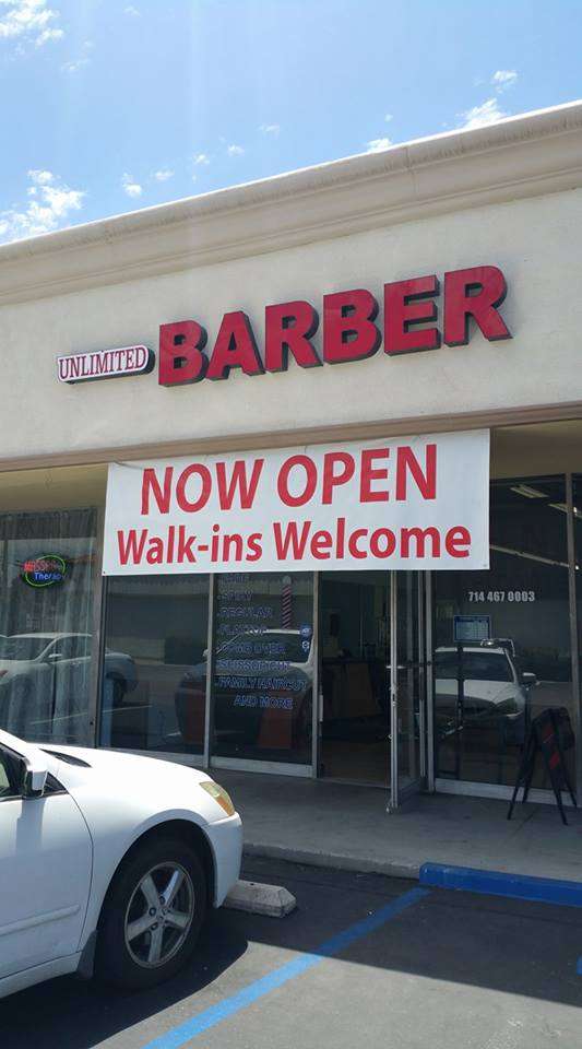 unlimited barber shop | 1746 W Chapman Ave, Orange, CA 92868 | Phone: (714) 467-0003