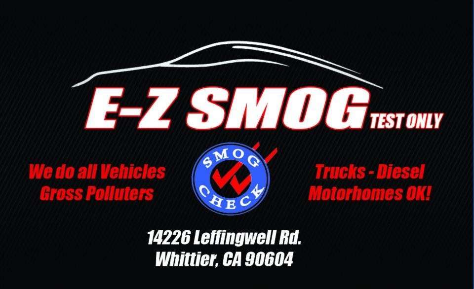 E-Z Smog | 14226 Leffingwell Rd, Whittier, CA 90604, USA | Phone: (562) 944-8444