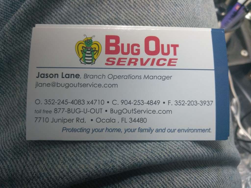 Bug Out Termite & Pest Control of Ocala | 7710 Juniper Rd, Ocala, FL 34480, USA | Phone: (352) 368-2888