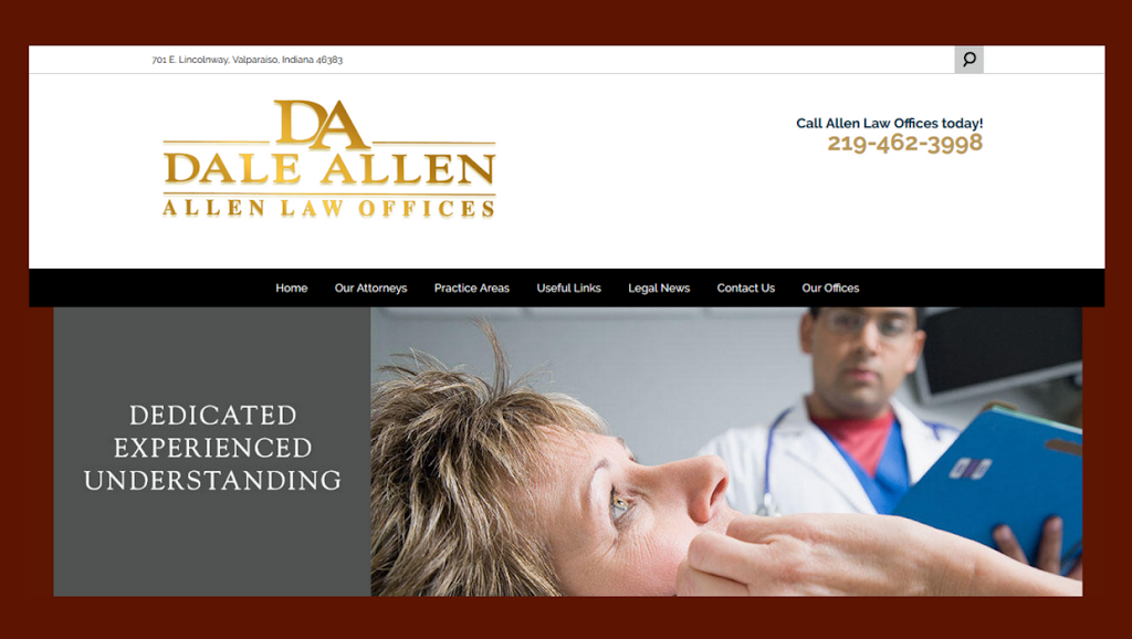Dale Allen | 701 Lincolnway, Valparaiso, IN 46383, USA | Phone: (219) 462-3998