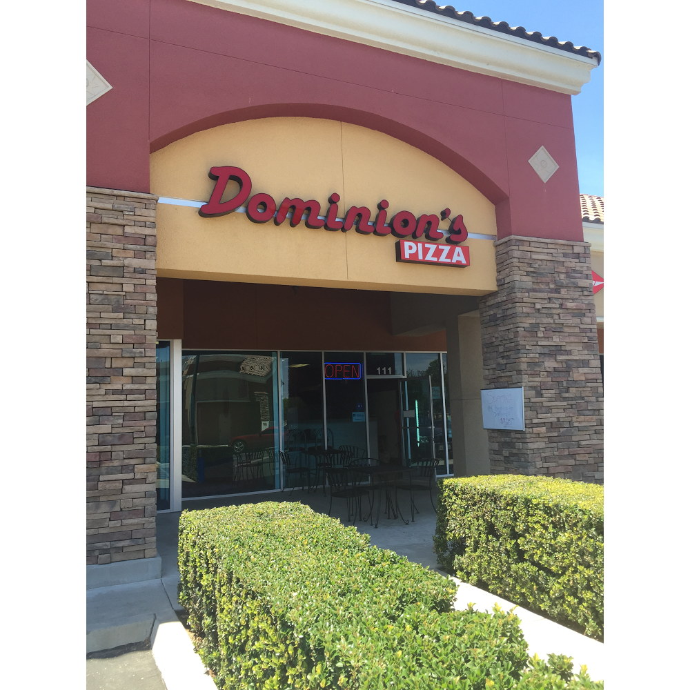 Dominions Brick Oven Pizza | 9525 N Sommerville Dr #111, Fresno, CA 93720, USA | Phone: (559) 432-2345