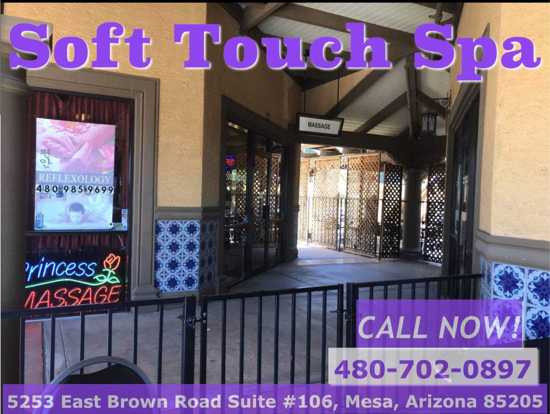 Soft Touch Spa | 5253 E Brown Rd Suite #106, Mesa, AZ 85205, United States | Phone: (480) 702-0897