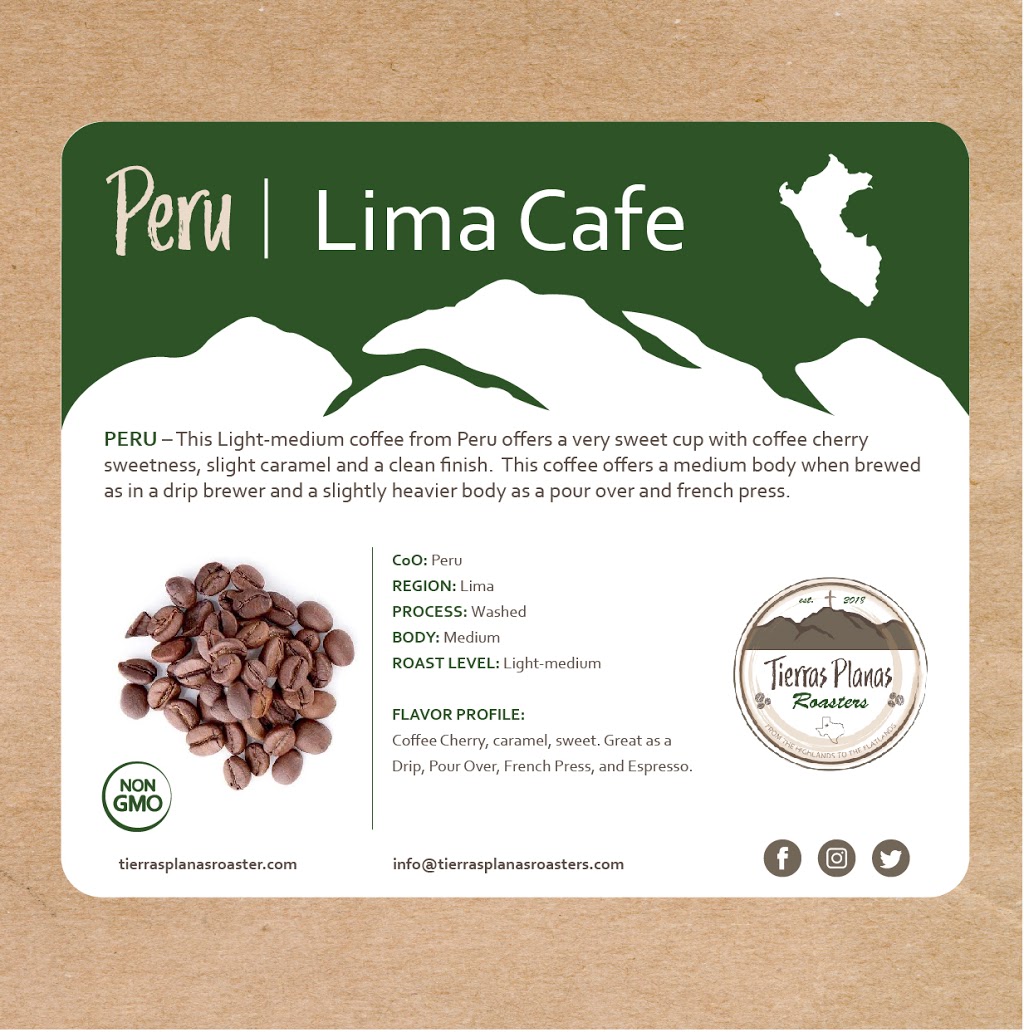 Tierras Planas Roasters, LLC | 8901 US-87 Spc #20, Lubbock, TX 79423, USA | Phone: (979) 251-1375