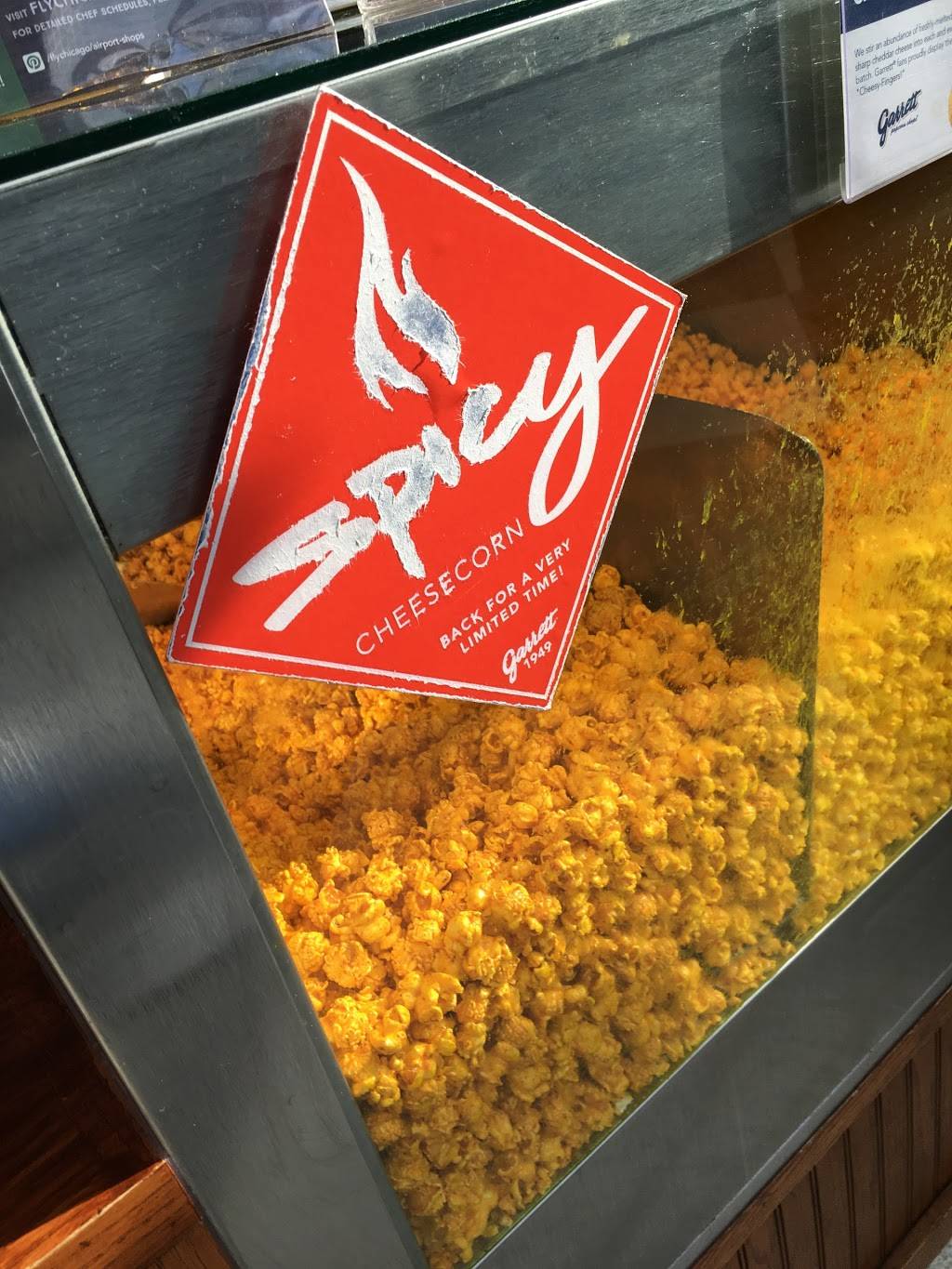 Garrett Popcorn Shops | O’Hare International Airport 9600 North Mannheim Road, Arrivals - Terminal 5 M10, Chicago, IL 60666 | Phone: (888) 476-7267