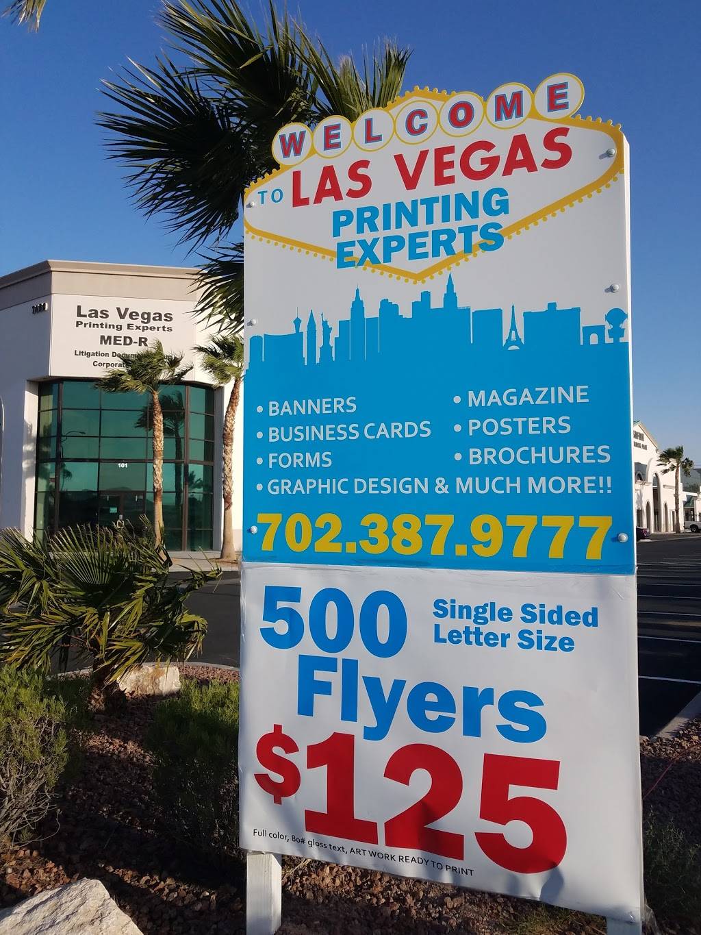 Las Vegas Printing Experts | 7660 Dean Martin Dr #202, Las Vegas, NV 89139, USA | Phone: (702) 387-9777