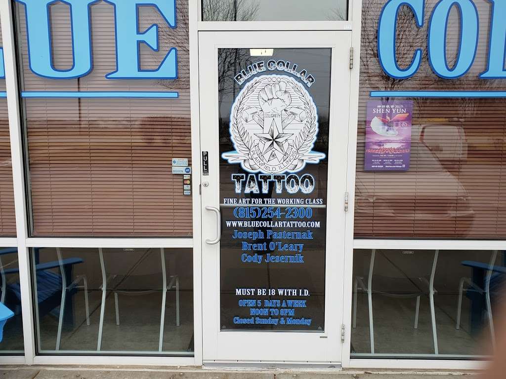 Blue Collar Tattoo | 14421 Wallin Dr, Plainfield, IL 60544, USA | Phone: (815) 254-2300