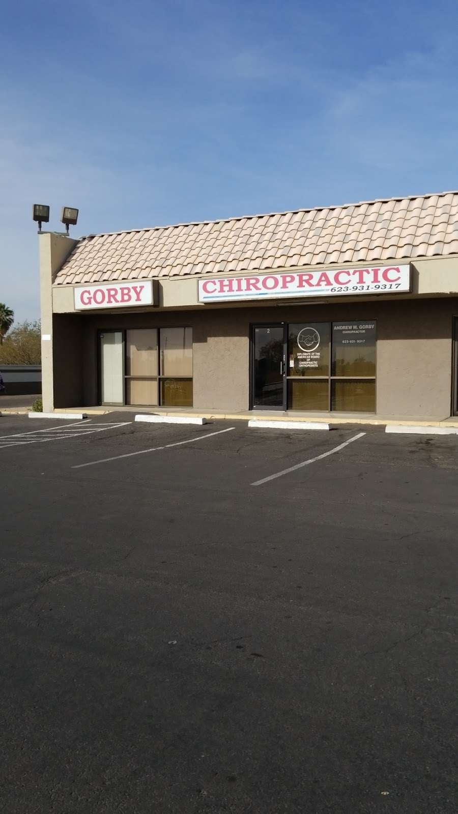 Gorby Chiropractic | 6550 W Glendale Ave #2, Glendale, AZ 85301, USA | Phone: (623) 931-9317