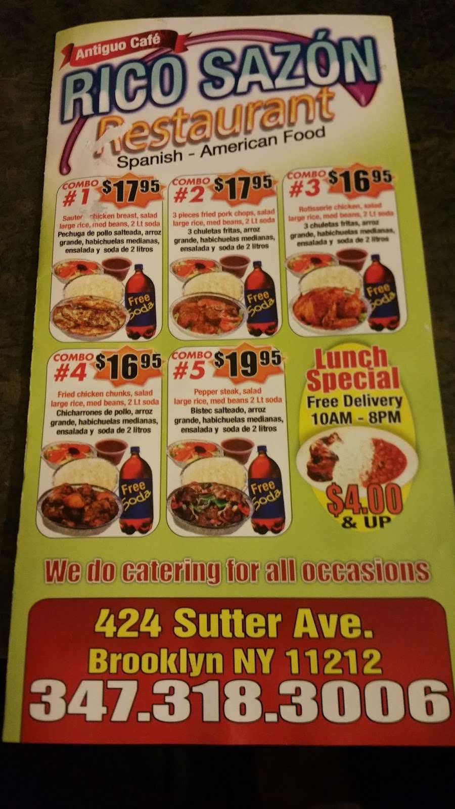 Rico Sazón | 424 Sutter Ave, Brooklyn, NY 11212, USA | Phone: (347) 318-3006