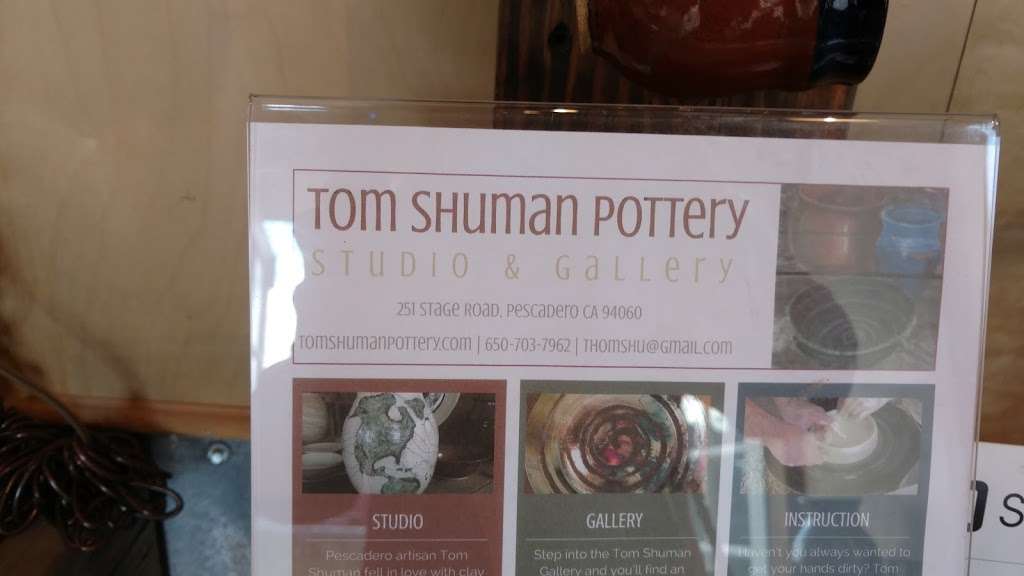 Tom Shuman Pottery | 251 Stage Rd, Pescadero, CA 94060, USA | Phone: (650) 703-7962