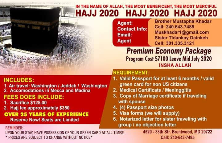 Hajj Umra Services | 4520 38th St, Brentwood, MD 20722, USA | Phone: (240) 643-7485