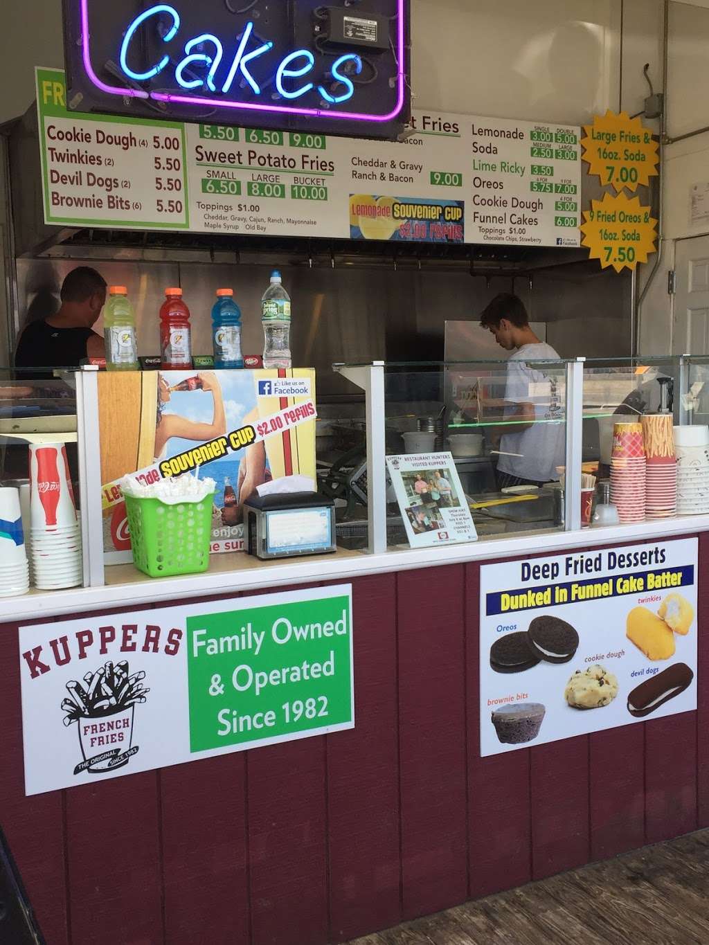 Kuppers French Fries | 200 Boardwalk, Seaside Heights, NJ 08751