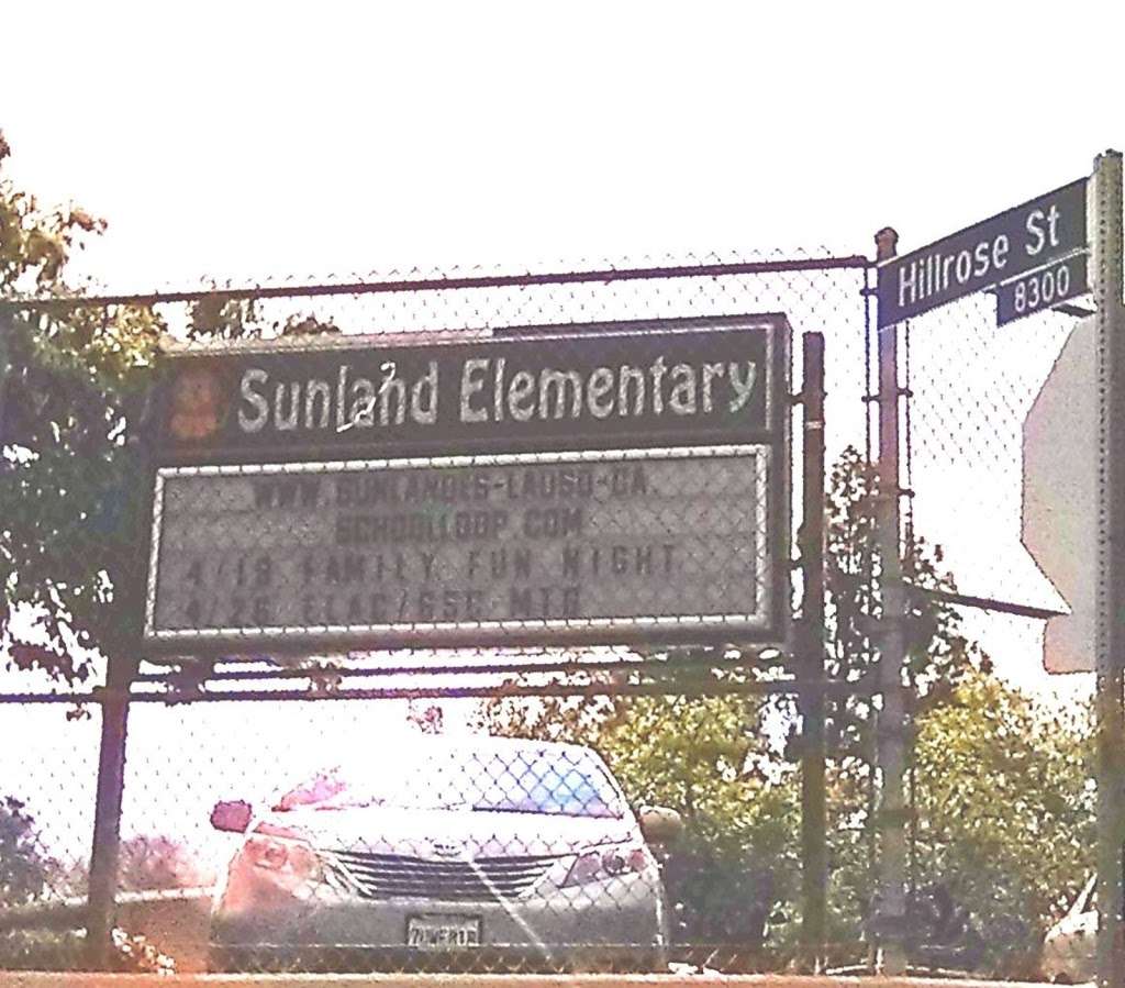 Sunland Elementary School | 8350 Hillrose St, Sunland-Tujunga, CA 91040 | Phone: (818) 353-1631