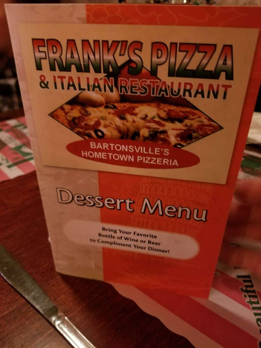 Franks Pizza & Restaurant | 716 S Alta Ln, Bartonsville, PA 18321, USA | Phone: (570) 730-4713