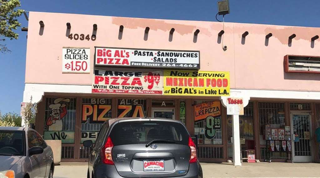 Big Als Pizza | 40340 170th St E, Palmdale, CA 93591, USA | Phone: (661) 264-4662