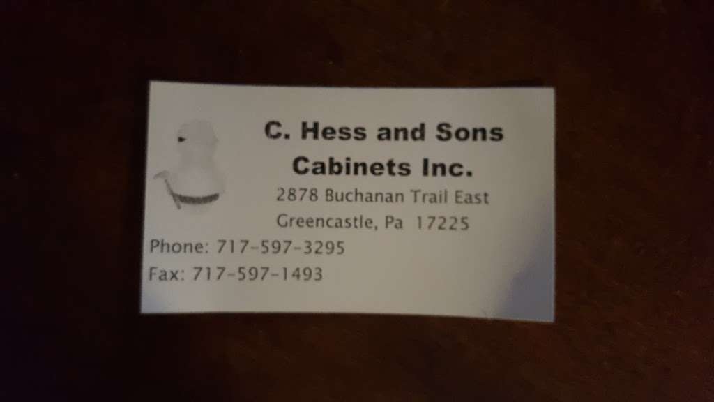 C Hess Cabinets | 2878 Buchanan Trail E, Greencastle, PA 17225, USA | Phone: (717) 597-3295