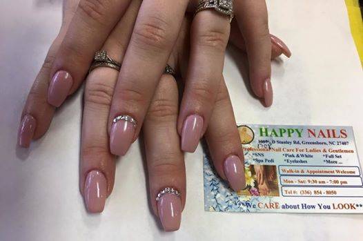 Happy Nails Greensboro | 1708 Stanley Rd, Greensboro, NC 27407, USA | Phone: (336) 854-8050