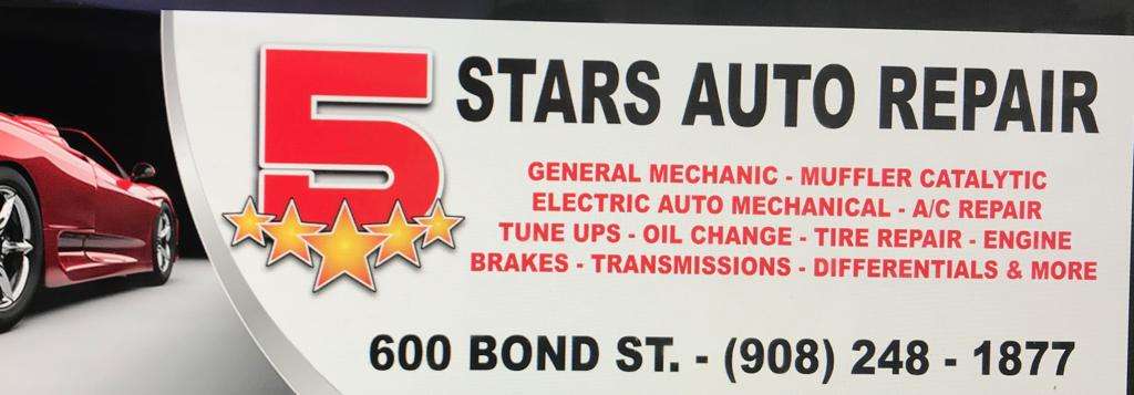 Five Star Auto Repair | 600 Bond St, Elizabeth, NJ 07206, United States | Phone: (908) 248-1877