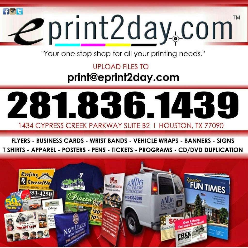 eprint2day.com | 17018 Ella Blvd, Houston, TX 77090, USA | Phone: (281) 836-1439