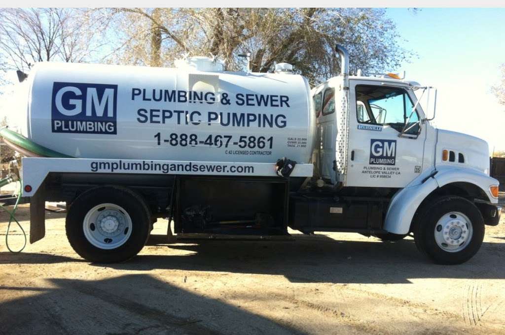 GM Plumbing Septic And Sewer | 5508 Pearblossom Hwy, Palmdale, CA 93552, USA | Phone: (661) 285-9500