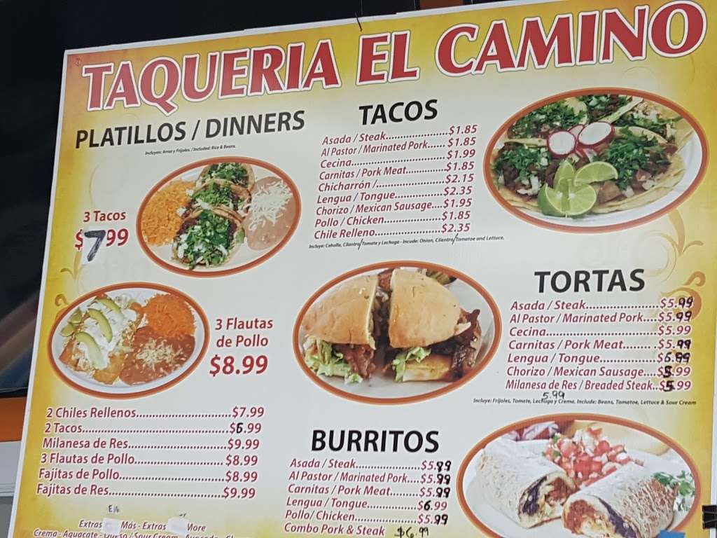 TAQUERIA EL CAMINO | 1572 Bloomingdale Rd, Glendale Heights, IL 60139, USA | Phone: (630) 930-6289