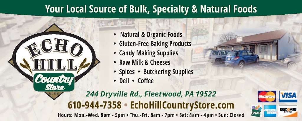 Echo Hill Country Store | 244 Dryville Rd, Fleetwood, PA 19522, USA | Phone: (610) 944-7358