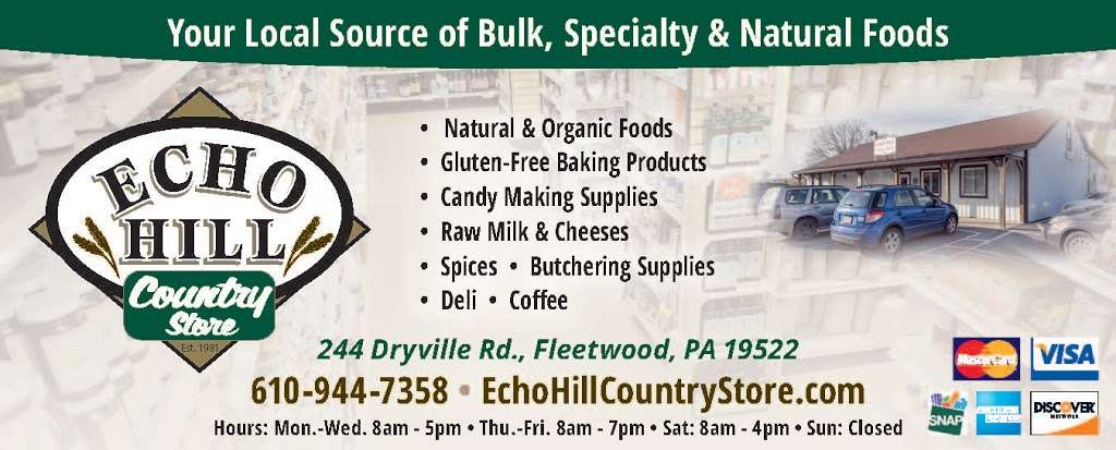 Echo Hill Country Store | 244 Dryville Rd, Fleetwood, PA 19522 | Phone: (610) 944-7358