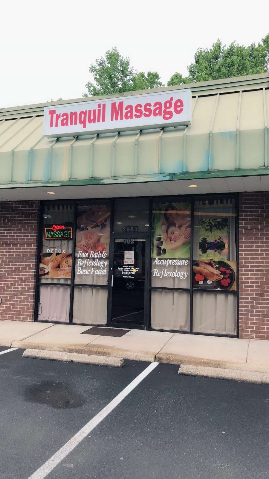 Tranquil Massage | 2983 Jefferson Davis Hwy #102, Stafford, VA 22554, USA | Phone: (540) 659-2919