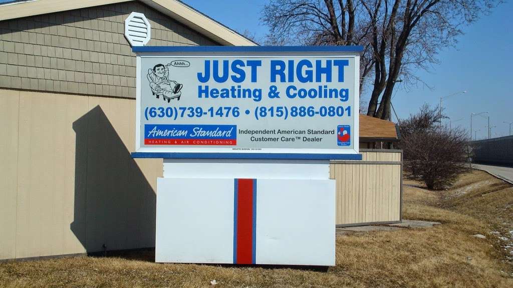 Just Right Heating & Cooling | 539 E Briarcliff Rd, Bolingbrook, IL 60440, USA | Phone: (630) 739-1476