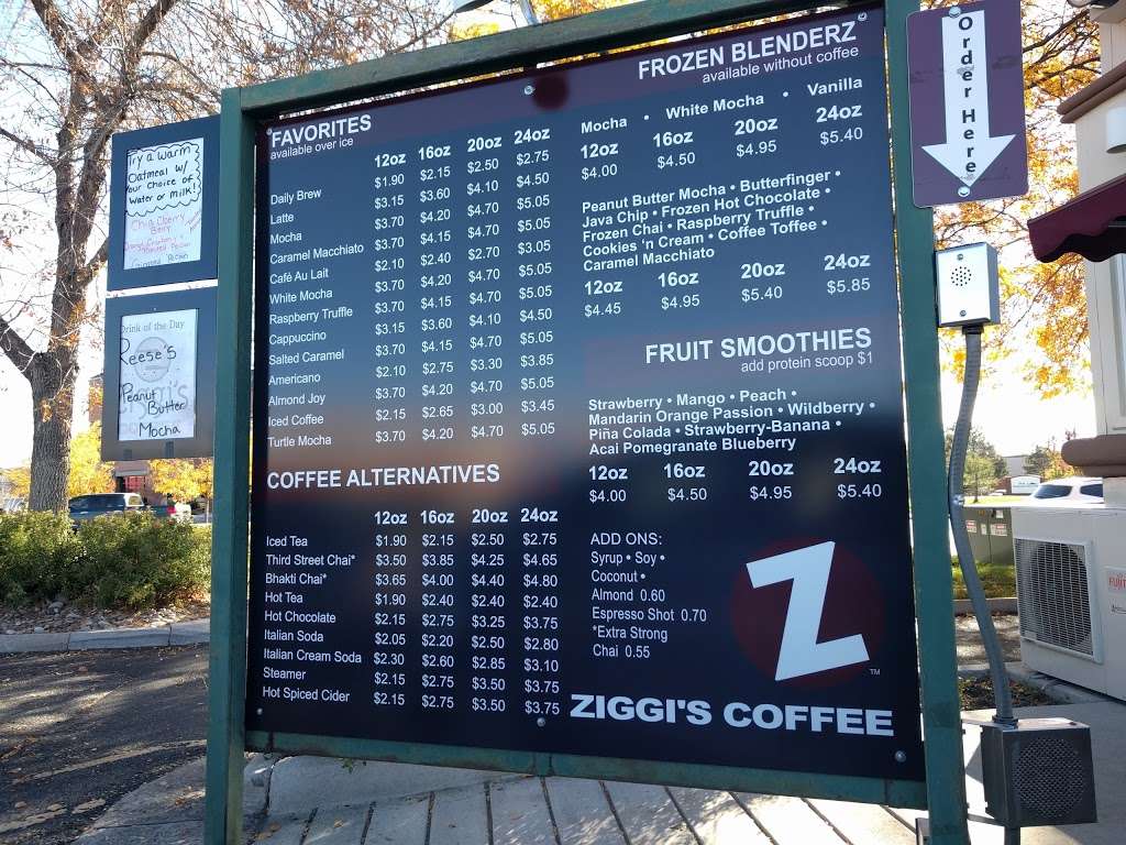 Ziggis Coffee | 1729 Hover St, Longmont, CO 80501, USA | Phone: (303) 682-5120