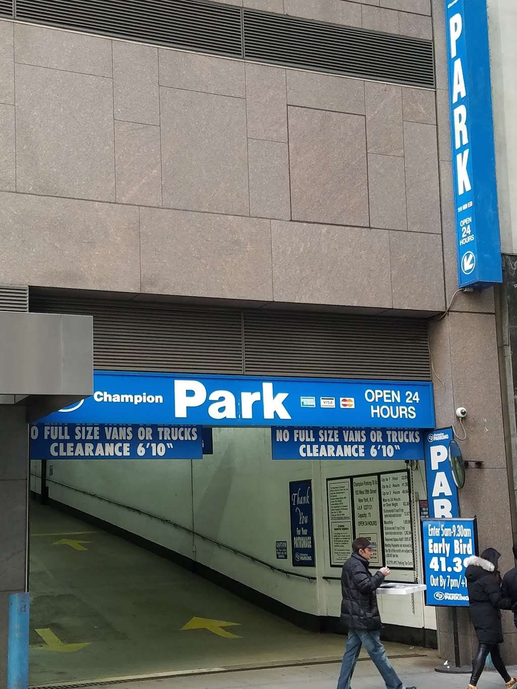 Champion Parking | 102W W 39th St, New York, NY 10018, USA | Phone: (212) 852-9033