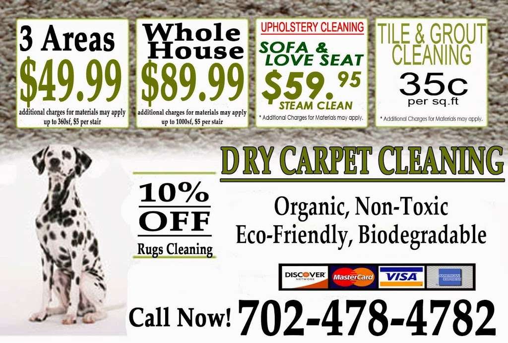 DRY Carpet Cleaning & Tile Cleaning | 4363 Thorndale Pl, Las Vegas, NV 89103, USA | Phone: (702) 982-1738